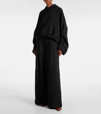 Dries Van Noten Oversized draped cotton jersey hoodie | Thumbnail 7