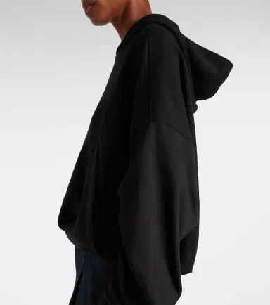 Dries Van Noten Oversized draped cotton jersey hoodie | Thumbnail 8
