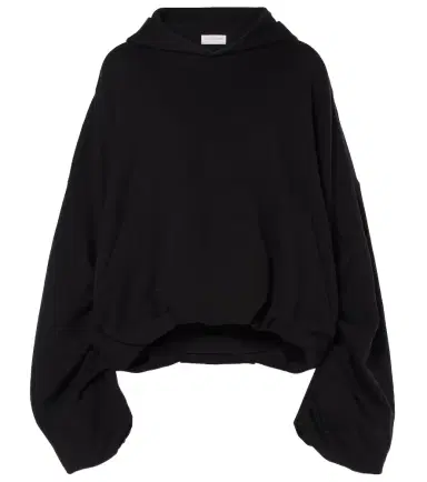 Dries Van Noten Oversized draped cotton jersey hoodie | Thumbnail 1