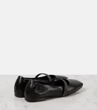 Brunello Cucinelli Monili leather Mary Jane flats | Thumbnail 2