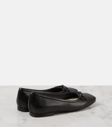 Brunello Cucinelli Monili bow-detail leather ballet flats | Thumbnail 4