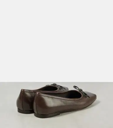 Brunello Cucinelli Monili bow-detail leather ballet flats | Thumbnail 4