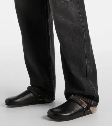 Brunello Cucinelli Monili shearling-lined leather clogs | Thumbnail 5 Brunello Cucinelli Monili shearling-lined leather clogs | Thumbnail 5