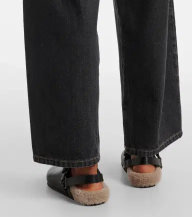 Brunello Cucinelli Monili shearling-lined leather clogs | Thumbnail 6 Brunello Cucinelli Monili shearling-lined leather clogs | Thumbnail 6