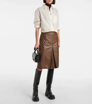 Tod's Leather pencil skirt | Thumbnail 2