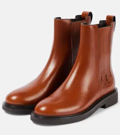 Tory Burch T Monogram leather Chelsea boots | Thumbnail 3