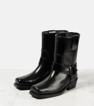 Valentino Garavani Rockstud leather biker boots | Thumbnail 3 Valentino Garavani Rockstud leather biker boots | Thumbnail 3