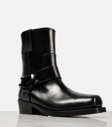 Valentino Garavani Rockstud leather biker boots | Thumbnail 4 Valentino Garavani Rockstud leather biker boots | Thumbnail 4