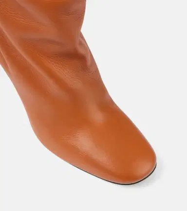 Souliers Martinez Roberta leather knee-high boots | Thumbnail 2