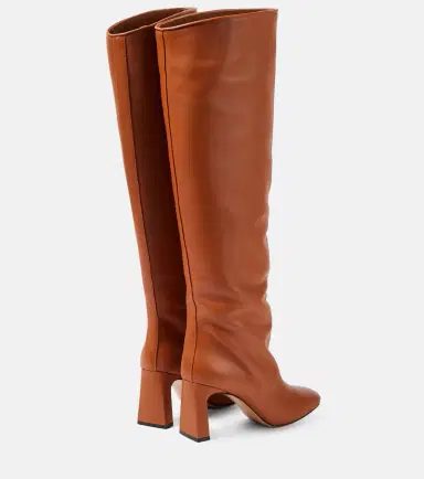 Souliers Martinez Roberta leather knee-high boots | Thumbnail 3