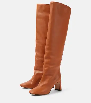 Souliers Martinez Roberta leather knee-high boots | Thumbnail 4