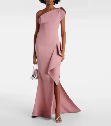 Maticevski Provenance ruffled one-shoulder crêpe gown | Thumbnail 2