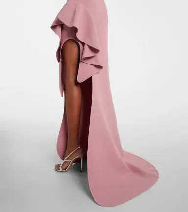 Maticevski Provenance ruffled one-shoulder crêpe gown | Thumbnail 3