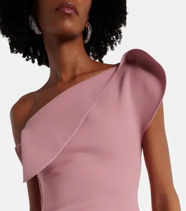 Maticevski Provenance ruffled one-shoulder crêpe gown | Thumbnail 4