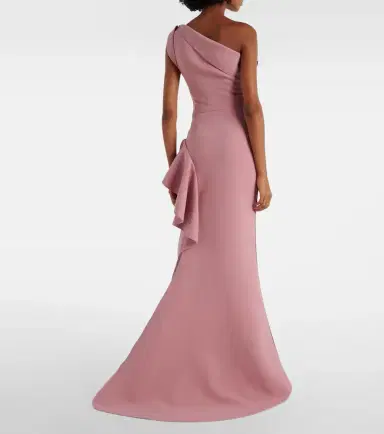 Maticevski Provenance ruffled one-shoulder crêpe gown | Thumbnail 5