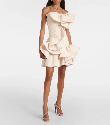 Maticevski Bridal embellished ruffled minidress | Thumbnail 2