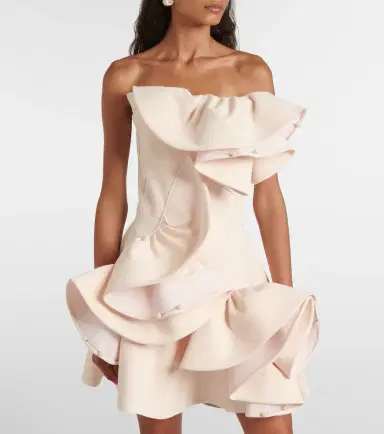 Maticevski Bridal embellished ruffled minidress | Thumbnail 4