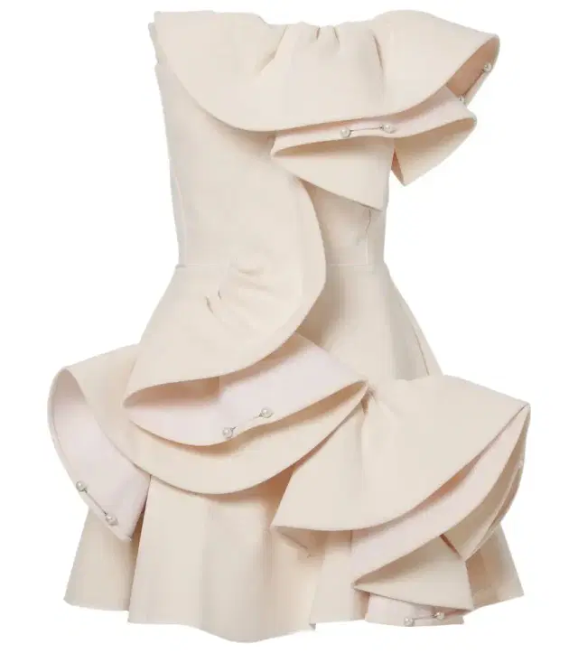 Maticevski Bridal embellished ruffled minidress