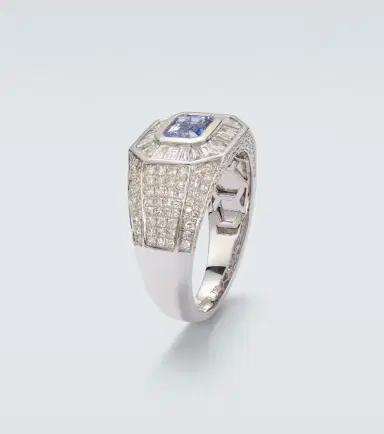 SHAY JEWELRY 18kt white gold ring with sapphire and diamonds | Thumbnail 2 SHAY JEWELRY 18kt white gold ring with sapphire and diamonds | Thumbnail 2