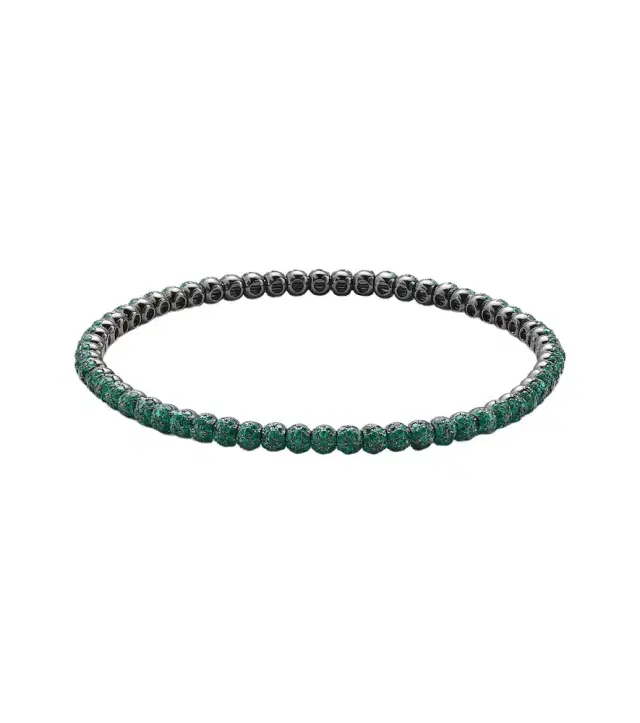 Shay Jewelry 18kt rose gold bracelet with emeralds