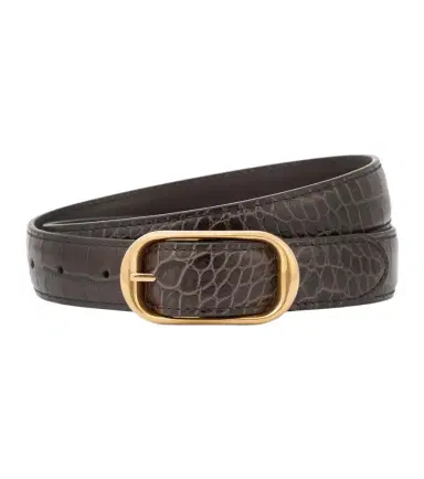 Nili Lotan Reine croc-effect patent leather belt | Thumbnail 1