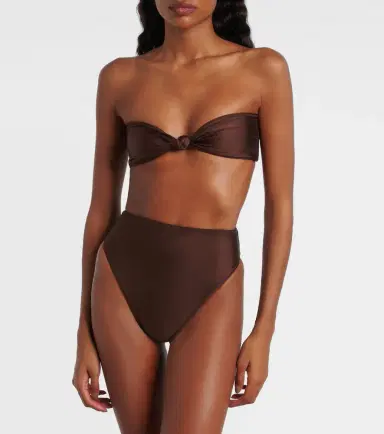 Same Knotted bandeau bikini top | Thumbnail 4