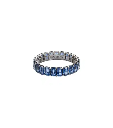 SHAY JEWELRY Eternity 18kt white gold ring with sapphires | Thumbnail 1
