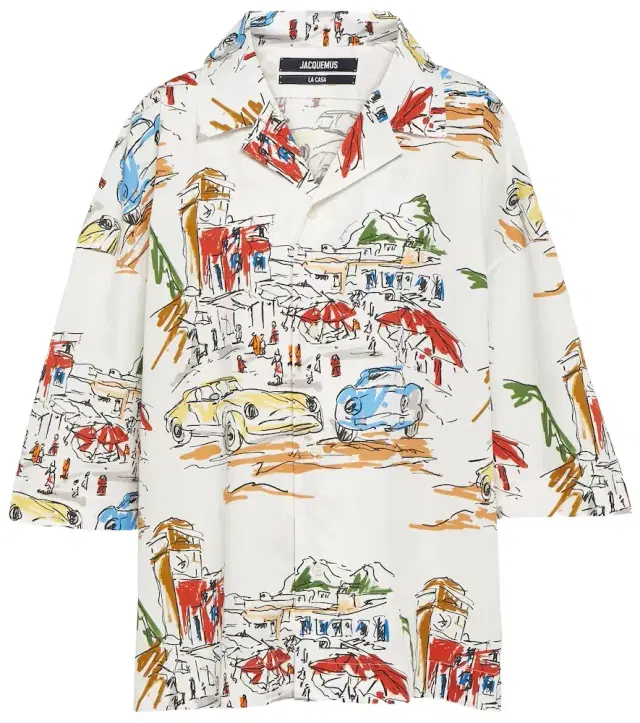 Jacquemus Casaco printed cotton bowling shirt