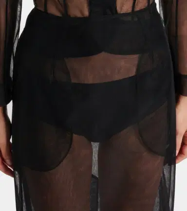 Simone Rocha Sheer tulle pencil skirt | Thumbnail 5