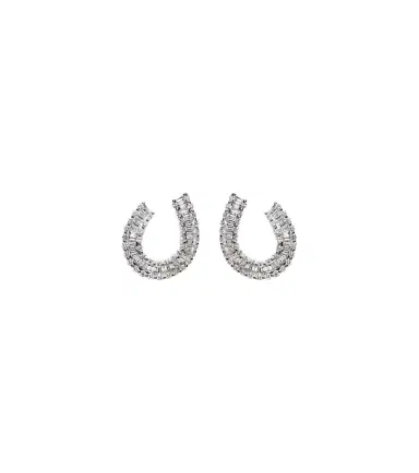 Bucherer Fine Jewellery Baguette Love 18kt white gold earrings with diamonds | Thumbnail 1 Bucherer Fine Jewellery Baguette Love 18kt white gold earrings with diamonds | Thumbnail 1