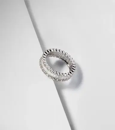 Bucherer Fine Jewellery Baguette Love 18kt white gold ring with diamonds | Thumbnail 2 Bucherer Fine Jewellery Baguette Love 18kt white gold ring with diamonds | Thumbnail 2