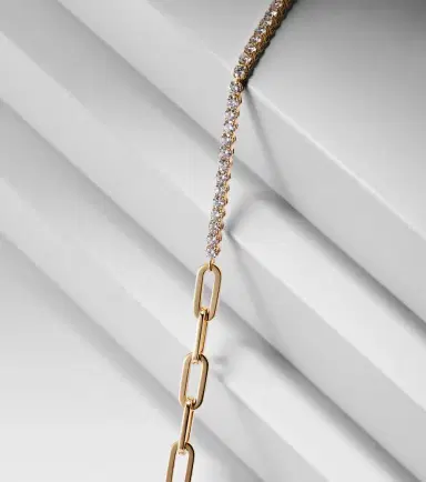 Bucherer Fine Jewellery Link 18kt gold chain bracelet with diamonds | Thumbnail 4 Bucherer Fine Jewellery Link 18kt gold chain bracelet with diamonds | Thumbnail 4