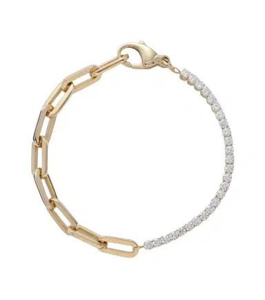 Bucherer Fine Jewellery Link 18kt gold chain bracelet with diamonds | Thumbnail 1 Bucherer Fine Jewellery Link 18kt gold chain bracelet with diamonds | Thumbnail 1