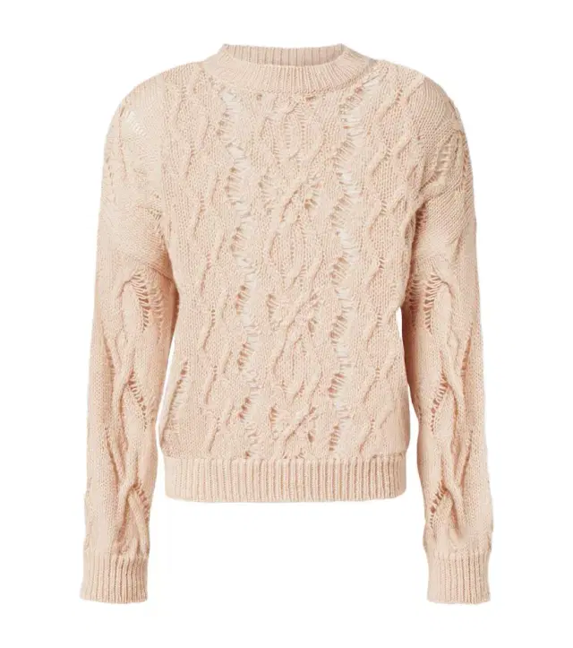 Our Legacy Cable Sonar Roundneck wool sweater