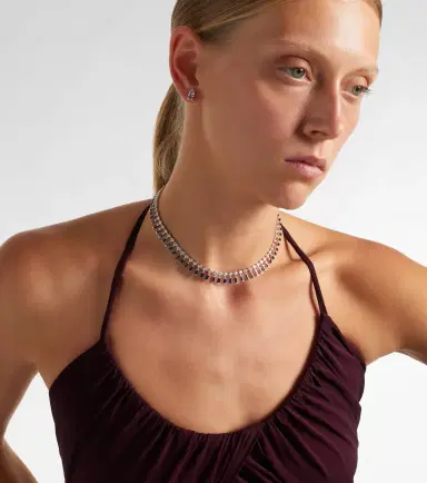 SHAY JEWELRY 18kt white gold choker with sapphires and diamonds | Thumbnail 2