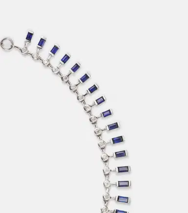 SHAY JEWELRY 18kt white gold choker with sapphires and diamonds | Thumbnail 5