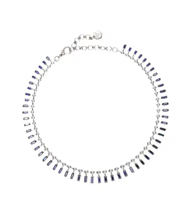 SHAY JEWELRY 18kt white gold choker with sapphires and diamonds | Thumbnail 1