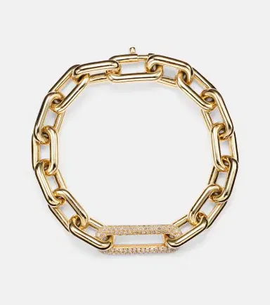 Shay Jewelry 18kt gold chain bracelet with diamonds | Thumbnail 4