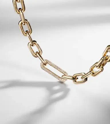 Shay Jewelry 18kt gold chain bracelet with diamonds | Thumbnail 5