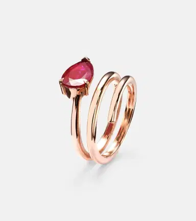 Shay Jewelry Ruby Pear 18kt rose gold ring with ruby | Thumbnail 5 Shay Jewelry Ruby Pear 18kt rose gold ring with ruby | Thumbnail 5