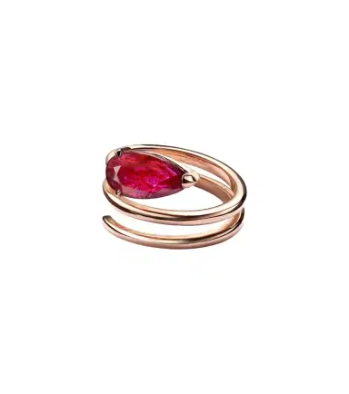 Shay Jewelry Ruby Pear 18kt rose gold ring with ruby | Thumbnail 1 Shay Jewelry Ruby Pear 18kt rose gold ring with ruby | Thumbnail 1