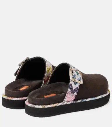 Missoni Zigzag suede clogs | Thumbnail 3