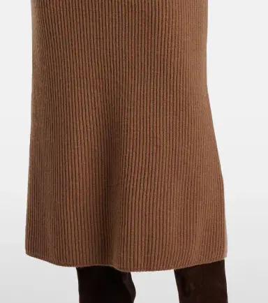 'S Max Mara Just ribbed-knit wool and cashmere midi skirt | Thumbnail 3