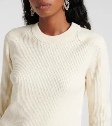 Marant Étoile Gabyne ribbed-knit wool-blend sweater | Thumbnail 3