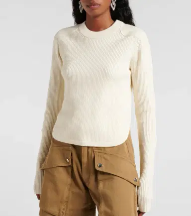 Marant Étoile Gabyne ribbed-knit wool-blend sweater | Thumbnail 5
