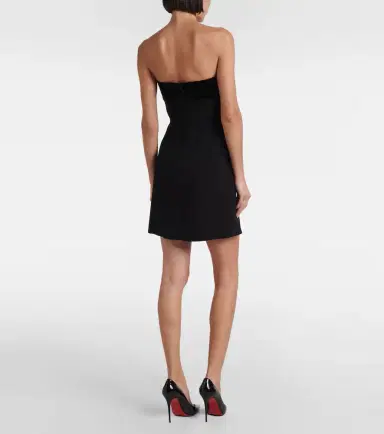 Max Mara Trani strapless cotton minidress | Thumbnail 4
