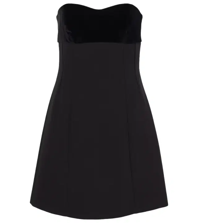 Max Mara Trani strapless cotton minidress