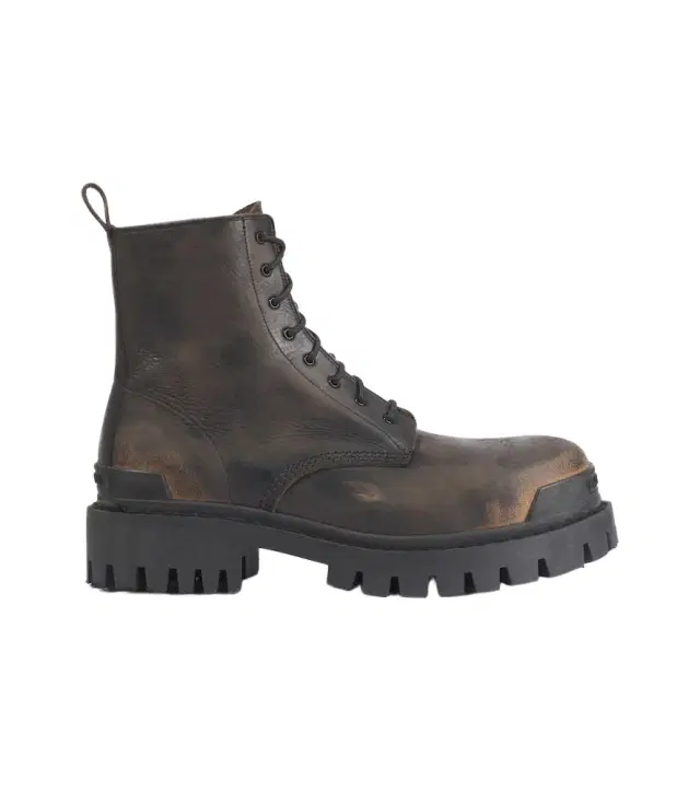 Strike leather boots