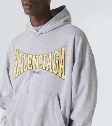 Balenciaga Cotton jersey hoodie | Thumbnail 3