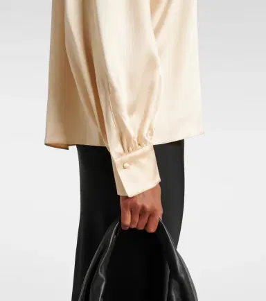 Max Mara Elegante Key torchon silk satin blouse | Thumbnail 3